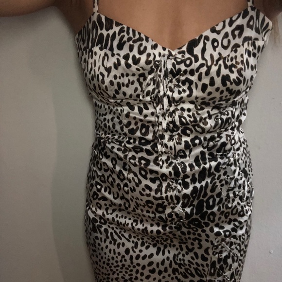 Marciano knee length silk lace up dress size Small - Picture 2 of 3